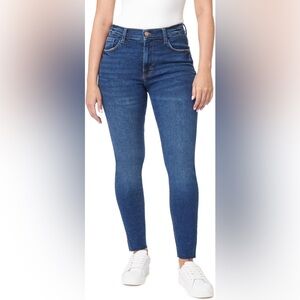 Kensie Blue Skinny High Rise Jeans with Stretch Fit